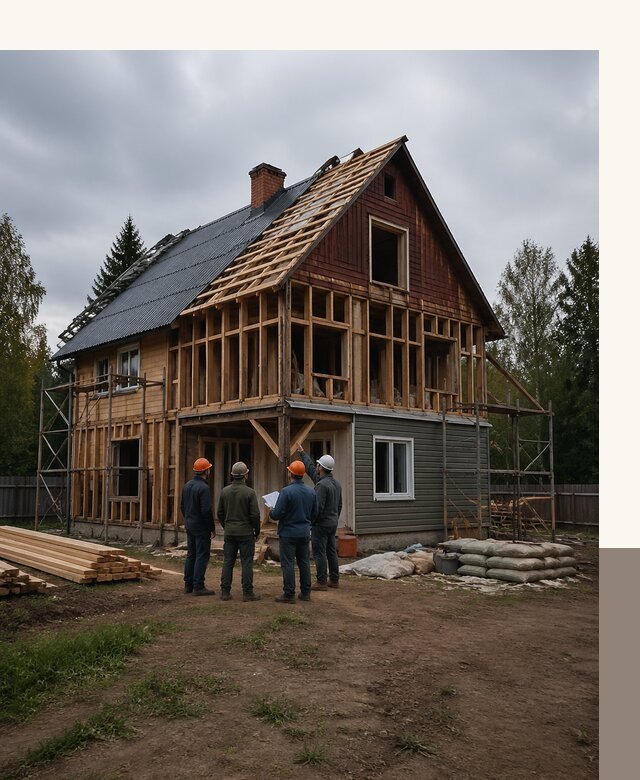 Реконструкция дачного дома в Сургуте под ключ с проектом