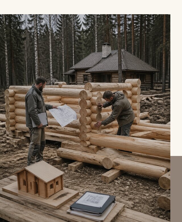 Проектирование и строительство домов из бревна в Сургуте